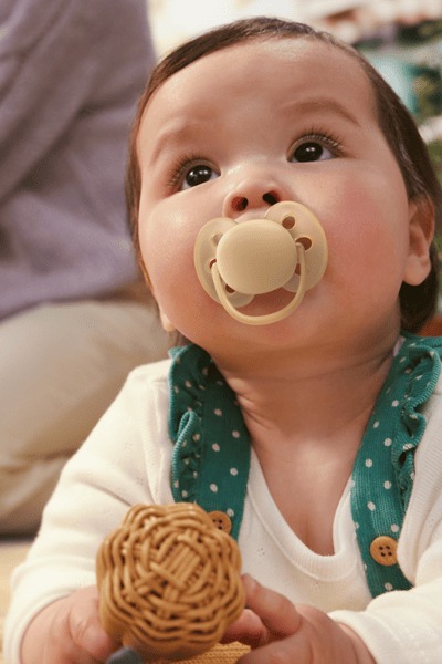 Toddler with a pacifier