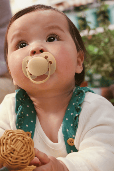 Toddler with a pacifier