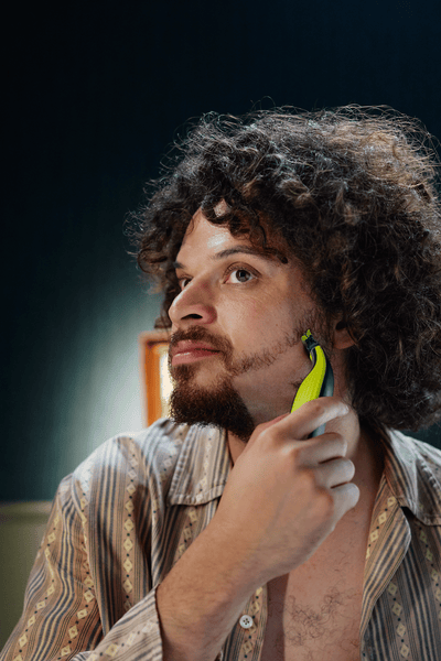 Man shaving