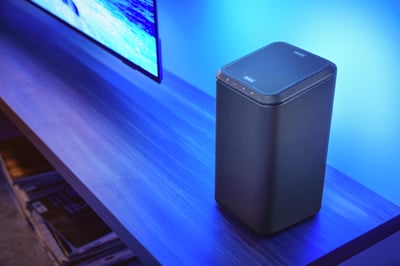 Haut-parleur sans fil Philips FS1 en cours d'utilisation