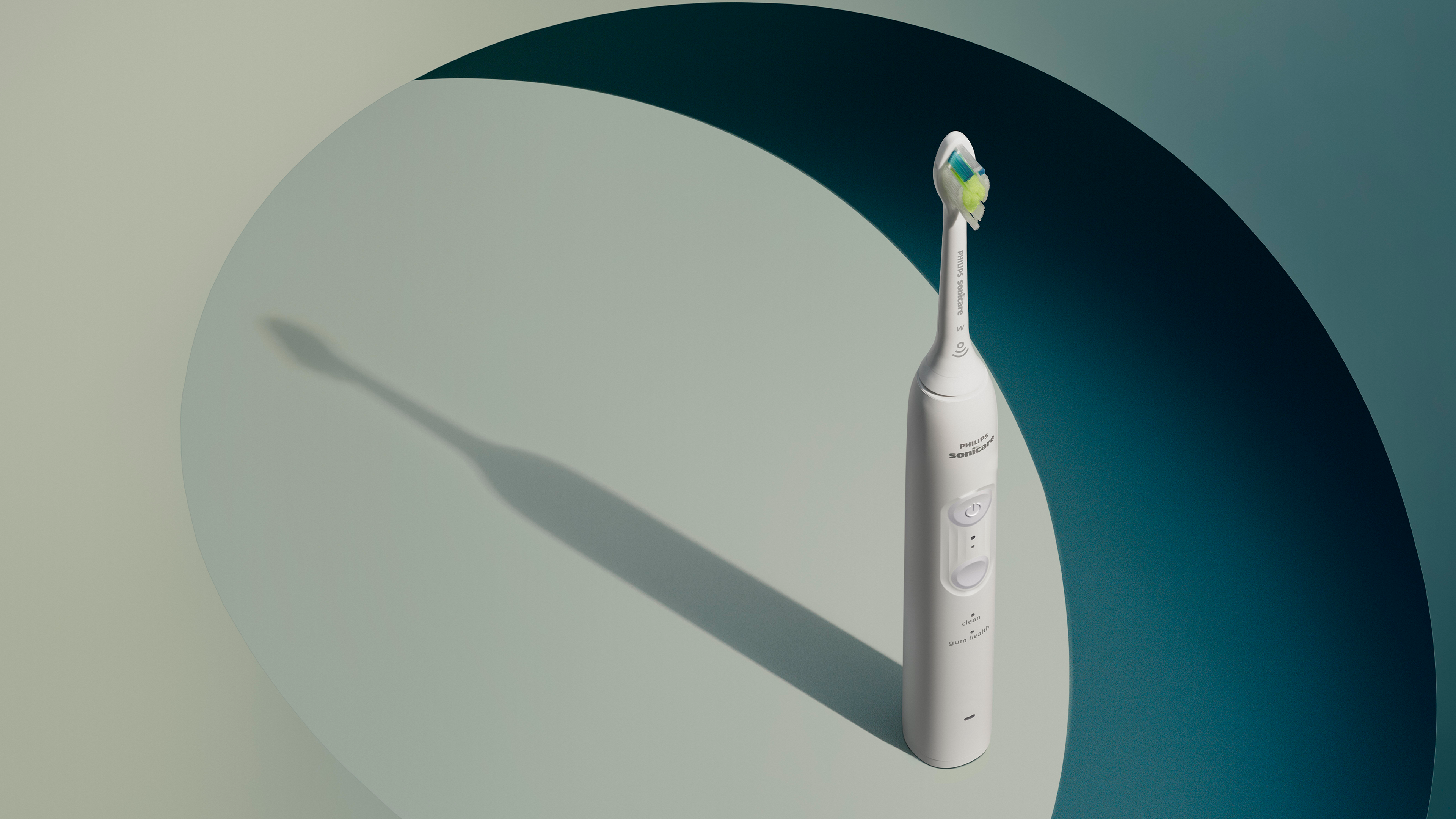 Bovenaanzicht van het Sonicare 3000-handvat.