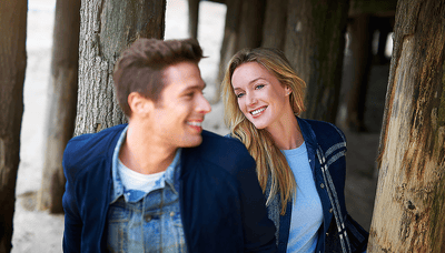 Mature couple smiling with confidence