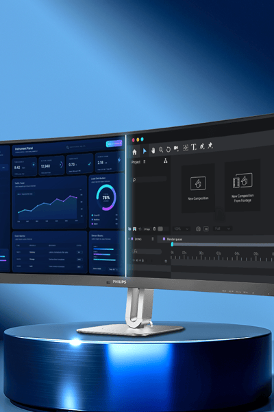 Curved Business monitor