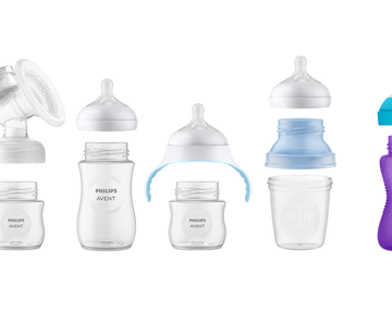 Sippy cups with breast pump, bottle and cup parts