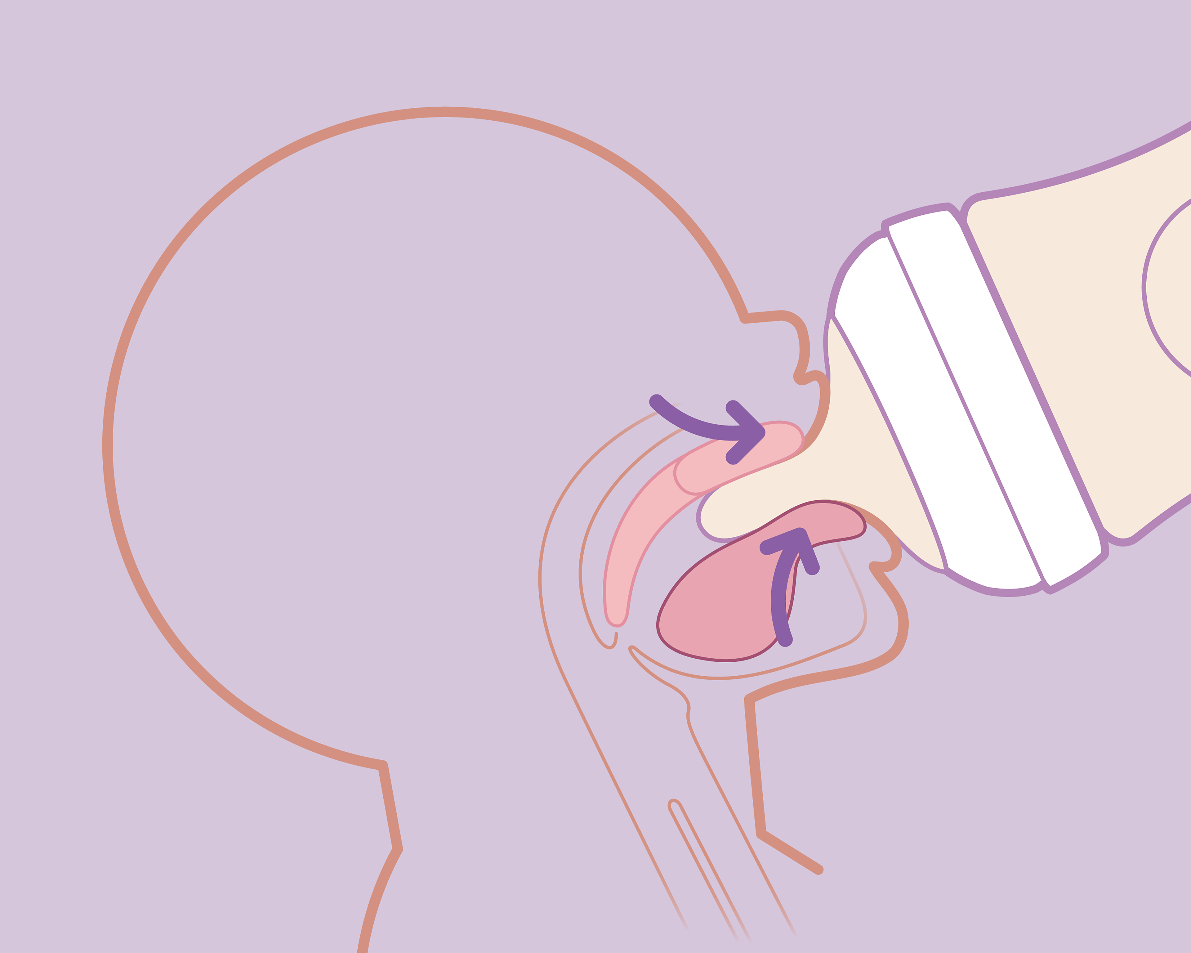 Laat baby's op hun eigen manier zuigen, slikken en ademen