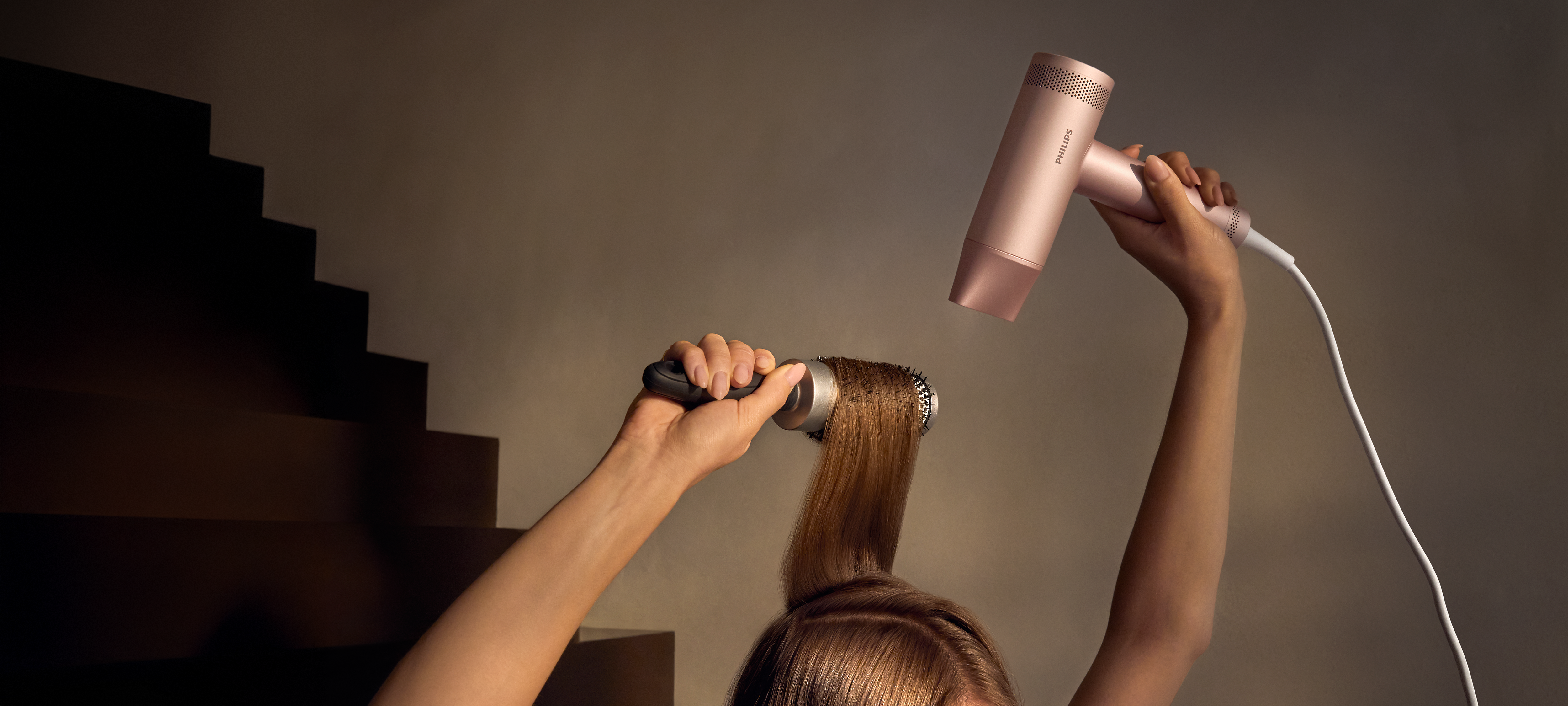 Ionic technology reducing frizz and infusing additional moisture