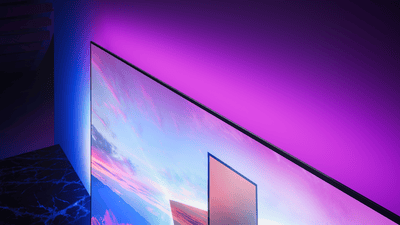 Ambilight effect in a dark room