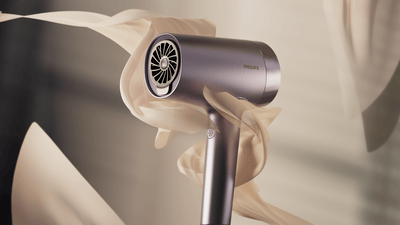 Uscător de păr Philips cu design elegant