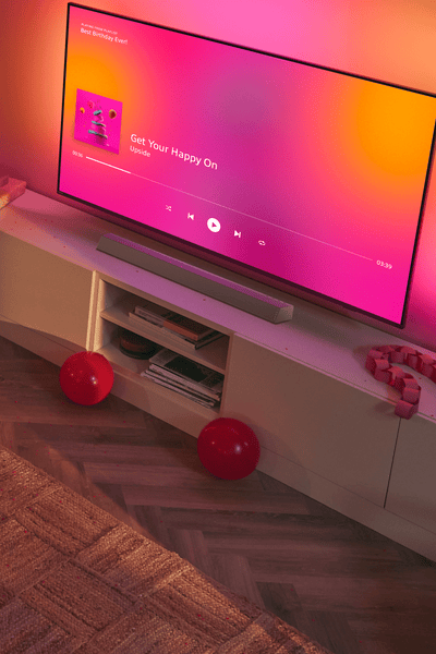 SoundBars Philips com televisores The One