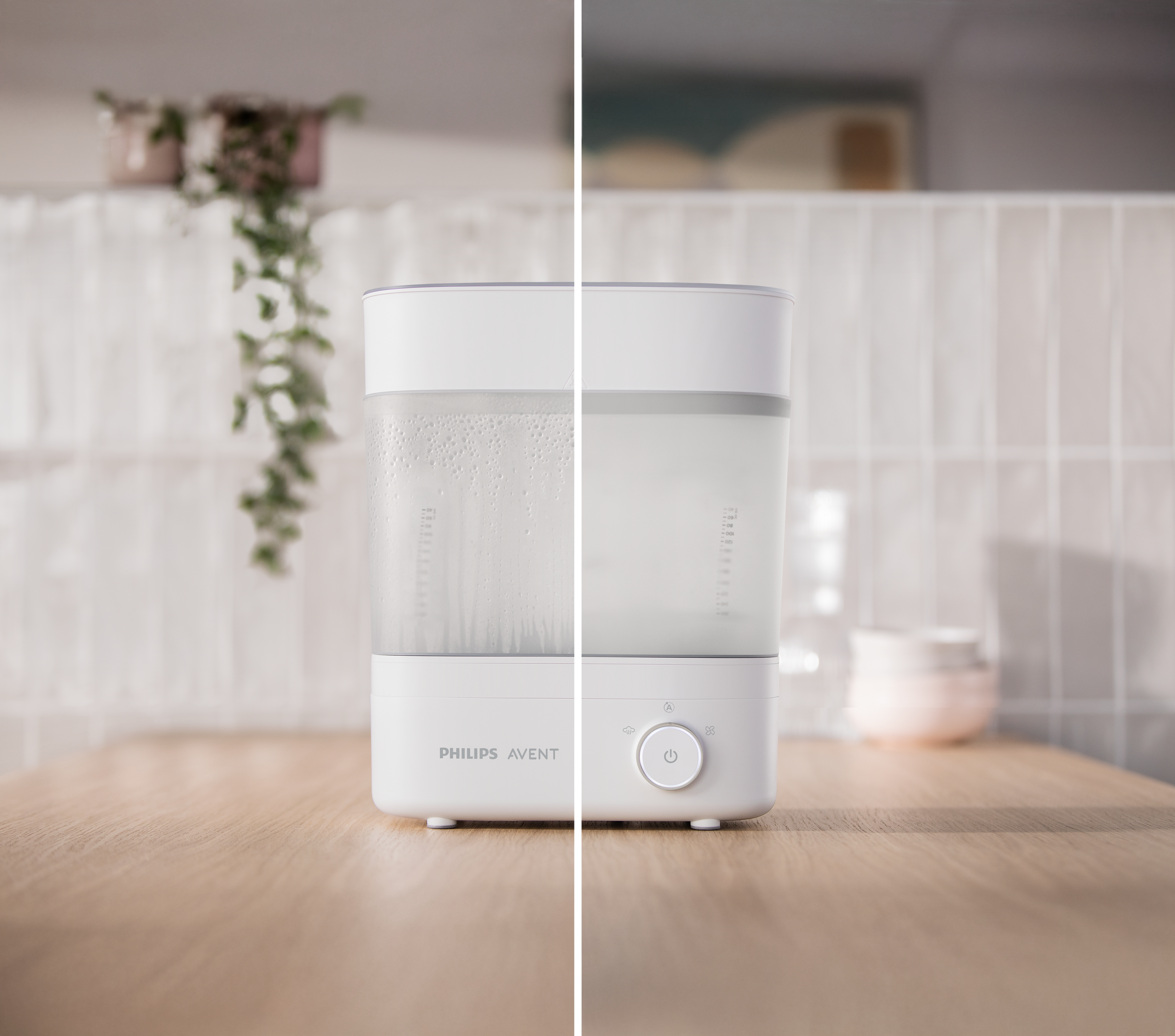 Primer plano del calientabiberones de Philips Avent