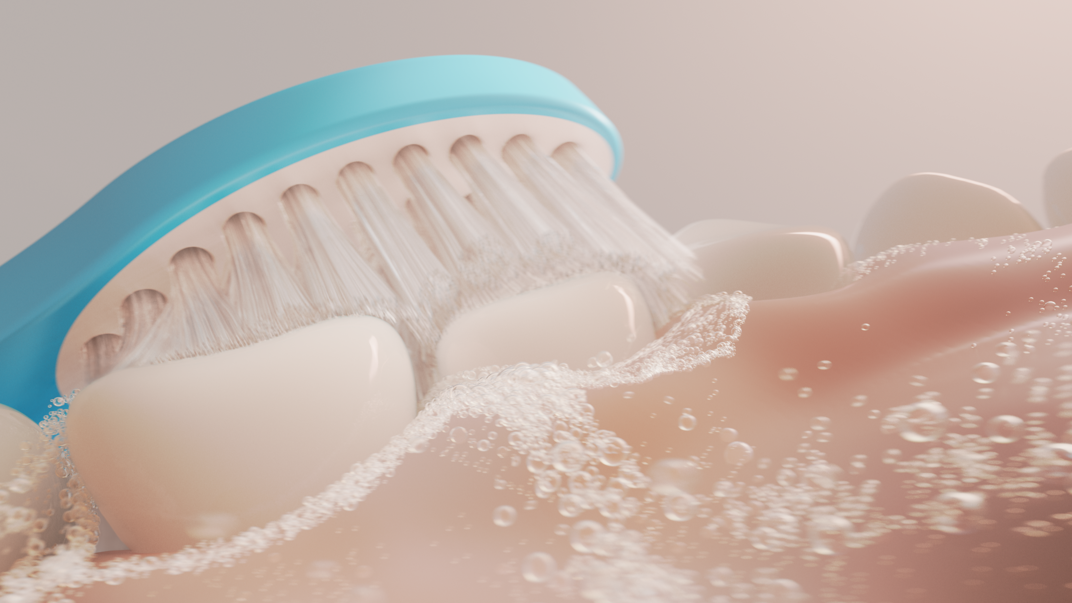 Eine Philips Sonicare beim Zähneputzen