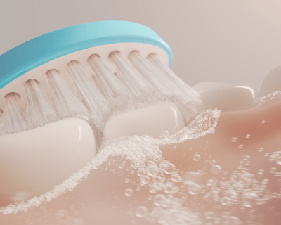 Philips Sonicare brushing the teeth