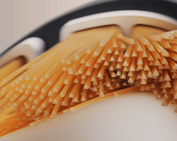 Las cerdas son suaves con las encías