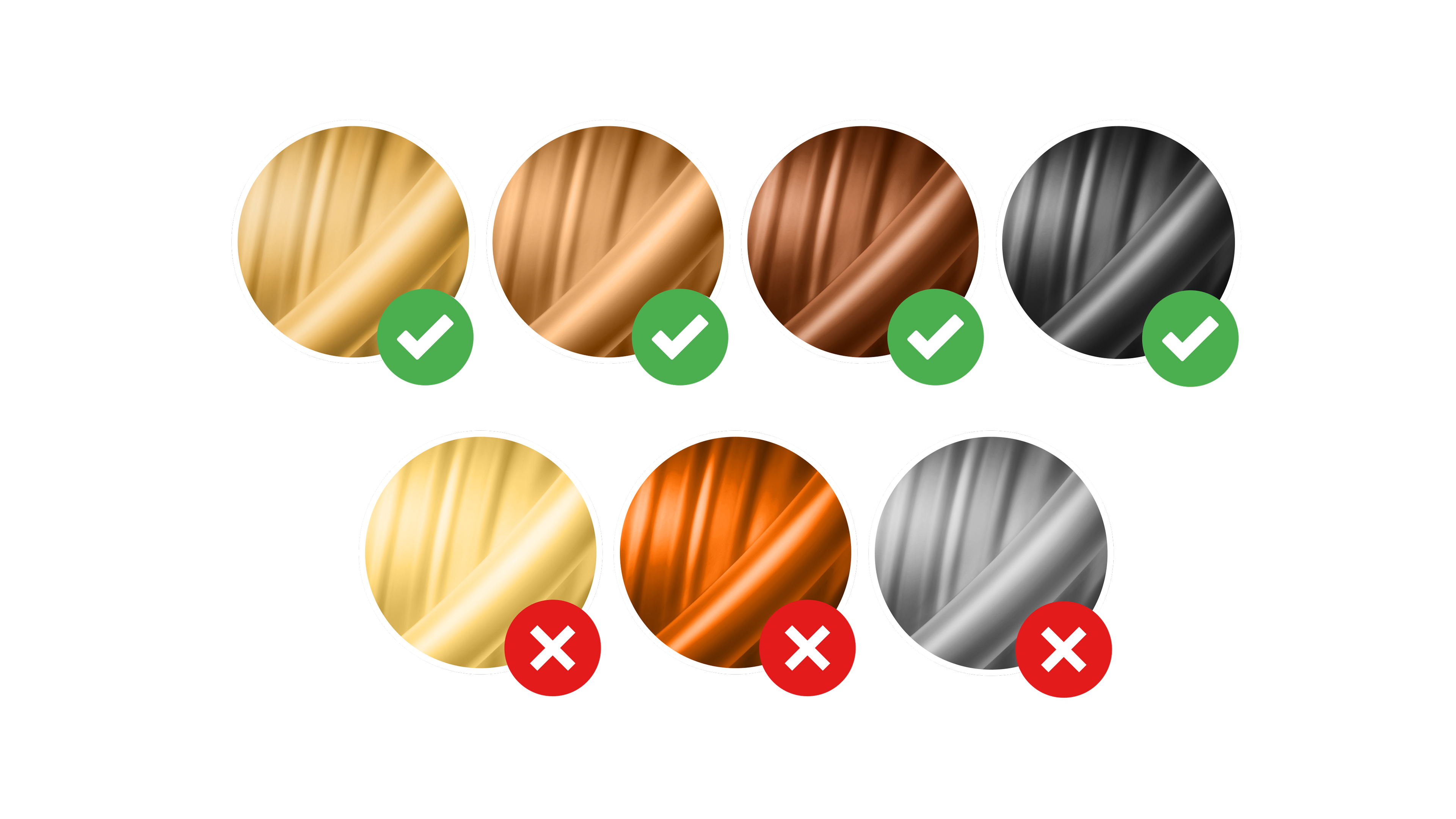 Сумісні відтінки волосся