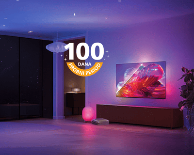 Isprobajte Philips Ambilight TV 100 dana