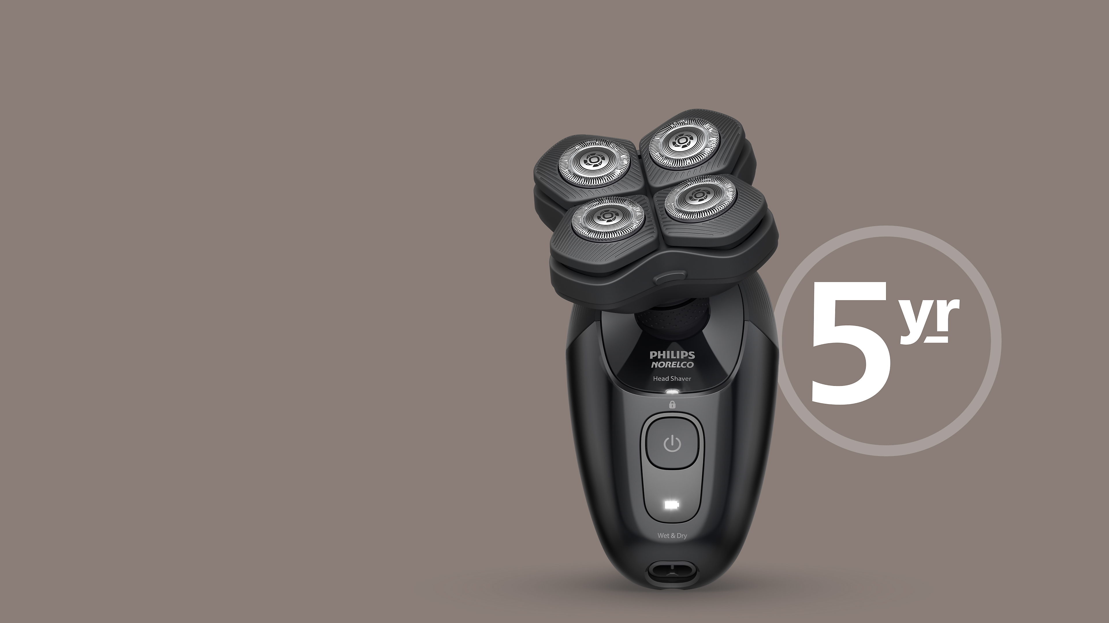 Philips Head Shaver, 5-year warranty[disclaimer:2]