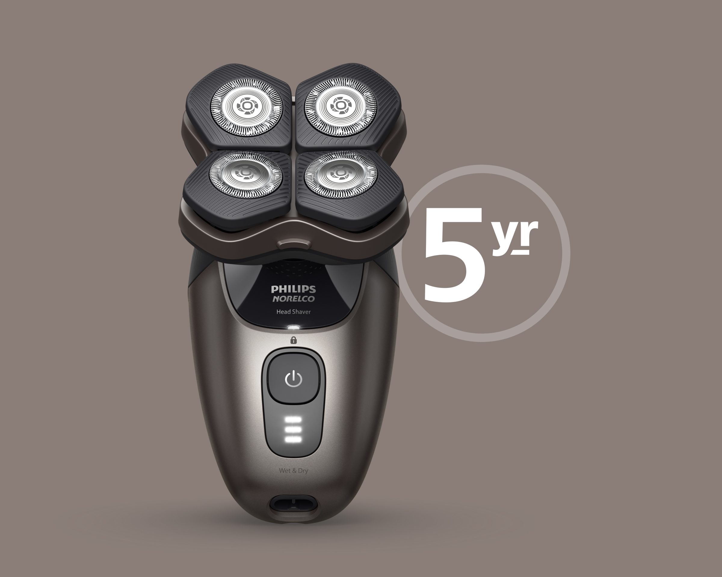 Philips Head Shaver, 5-year warranty[disclaimer:2]