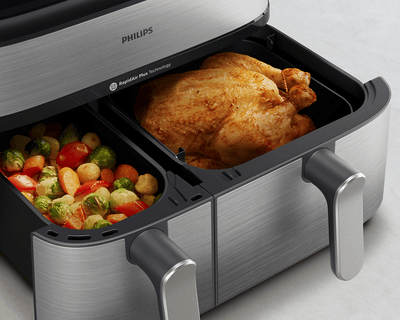 Airfryer Philips z dvojno košaro in tehnologijo RapidAir