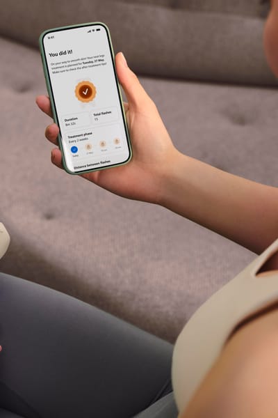 Motivations-Dashboard-Anzeige in der Philips Lumea App