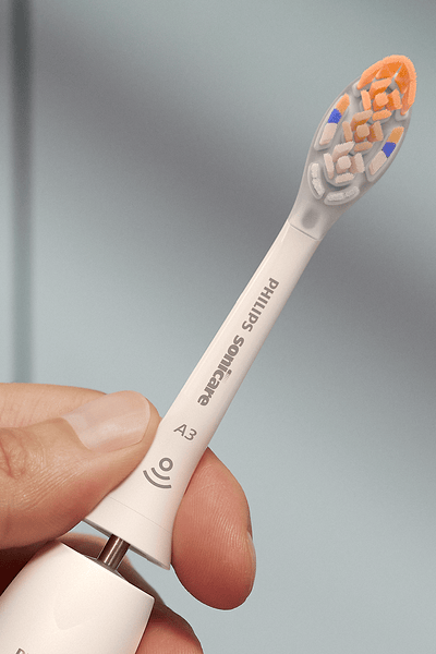 Philips Sonicare All-in-One-opzetborstels op een werkblad