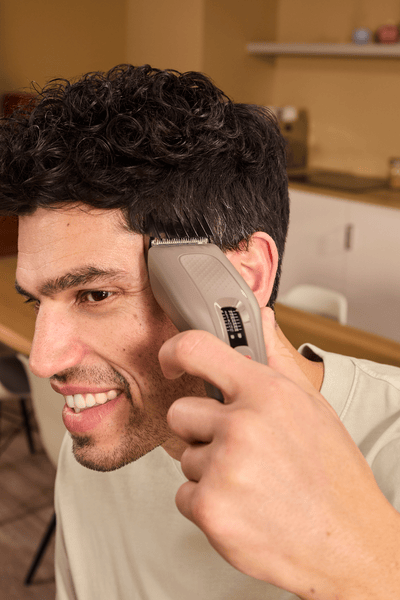 Man with a hair clipper