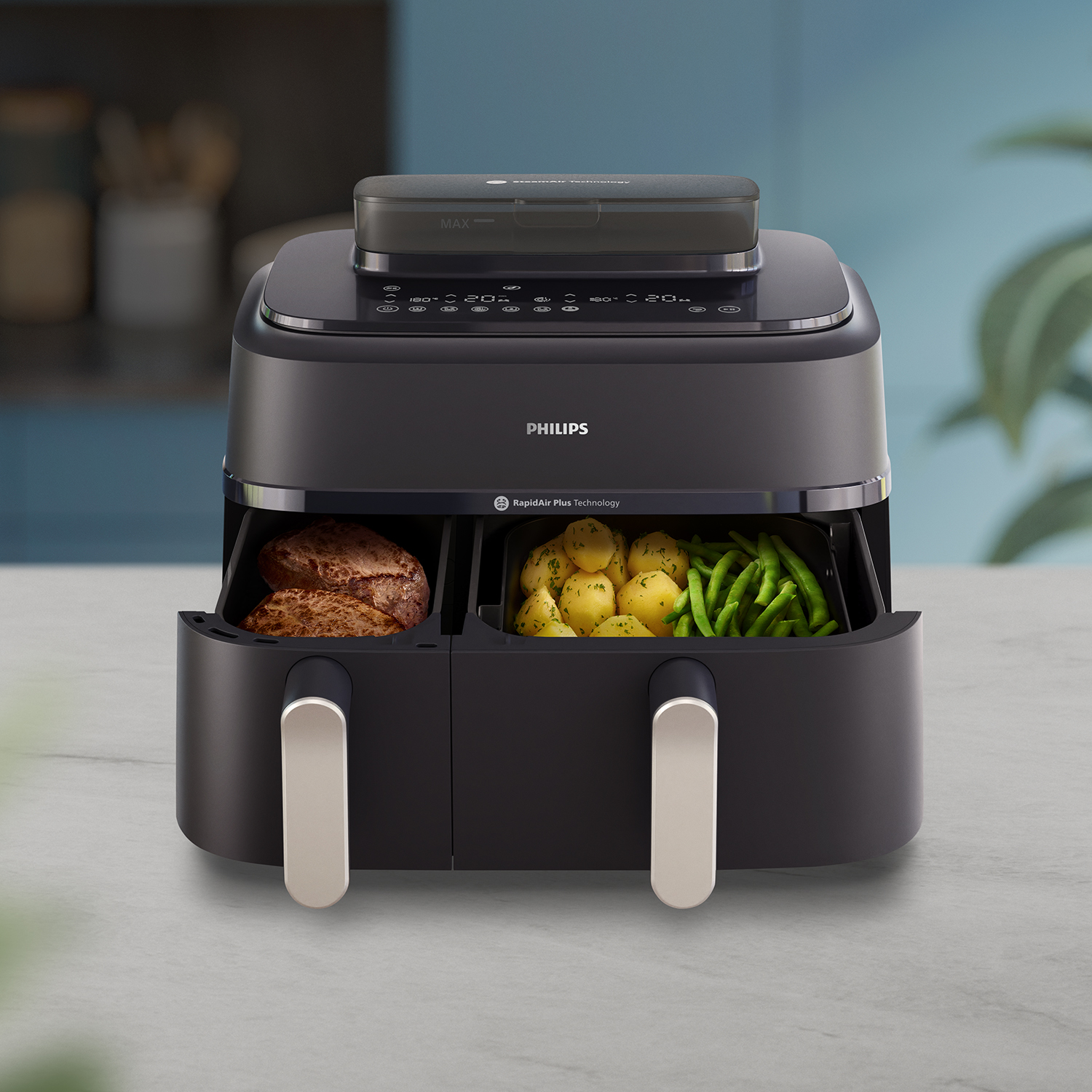 Philips Airfryer Dual Basket with Steam