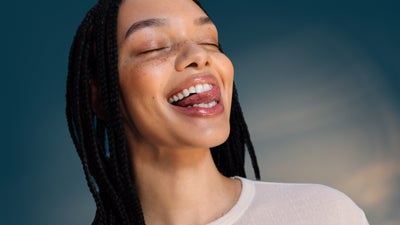Woman smiling