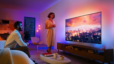 No viedierīces līdz televizoram