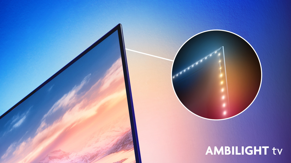 Ambilight Televisie van Philips met leds aan de achterkant