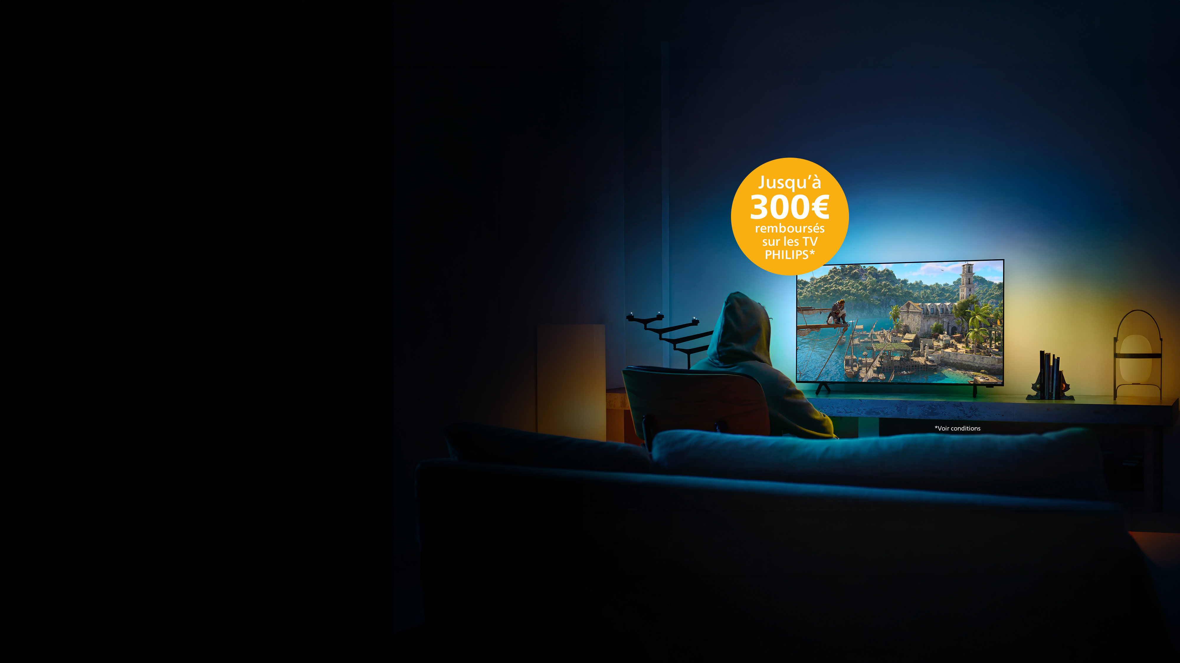 300 € remboursés pour l’achat d’un TV PHILIPS Ambilight