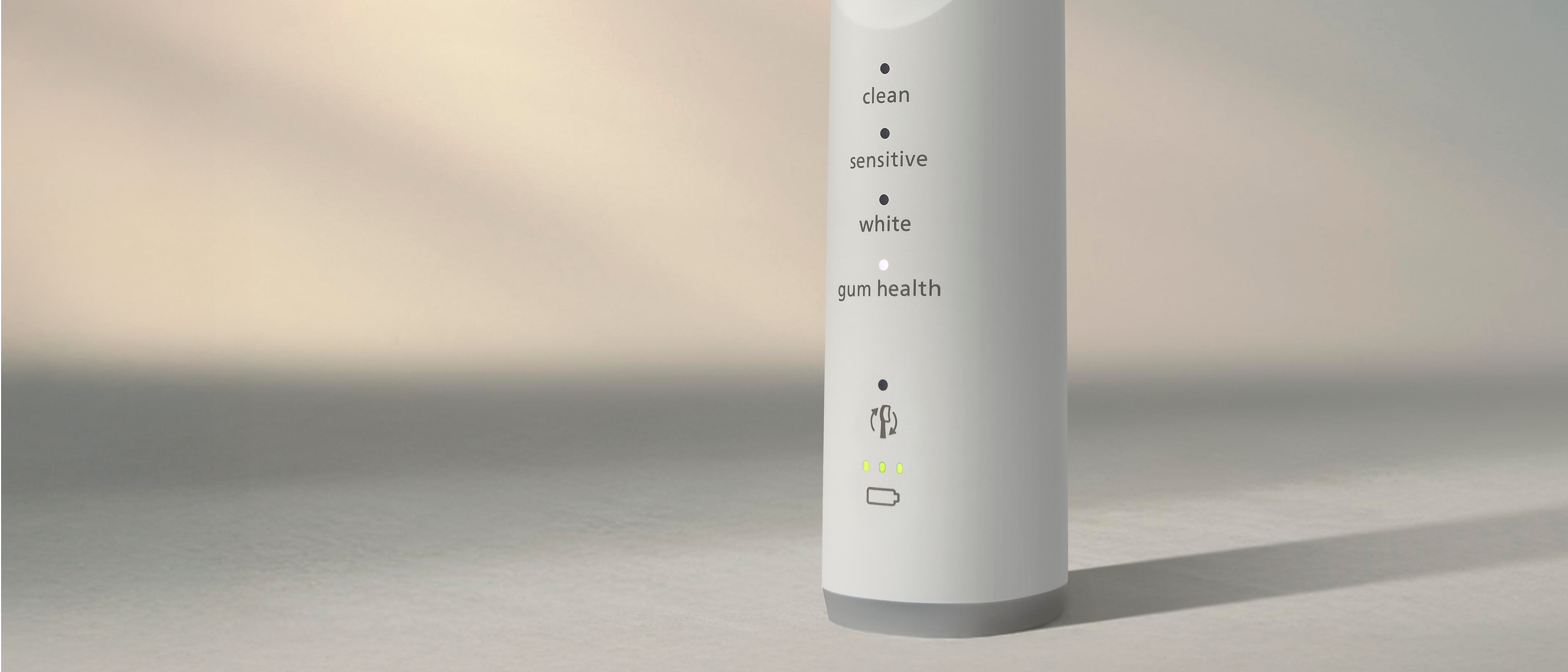 A close view of the 4 available modes on Philips Sonicare 7400.