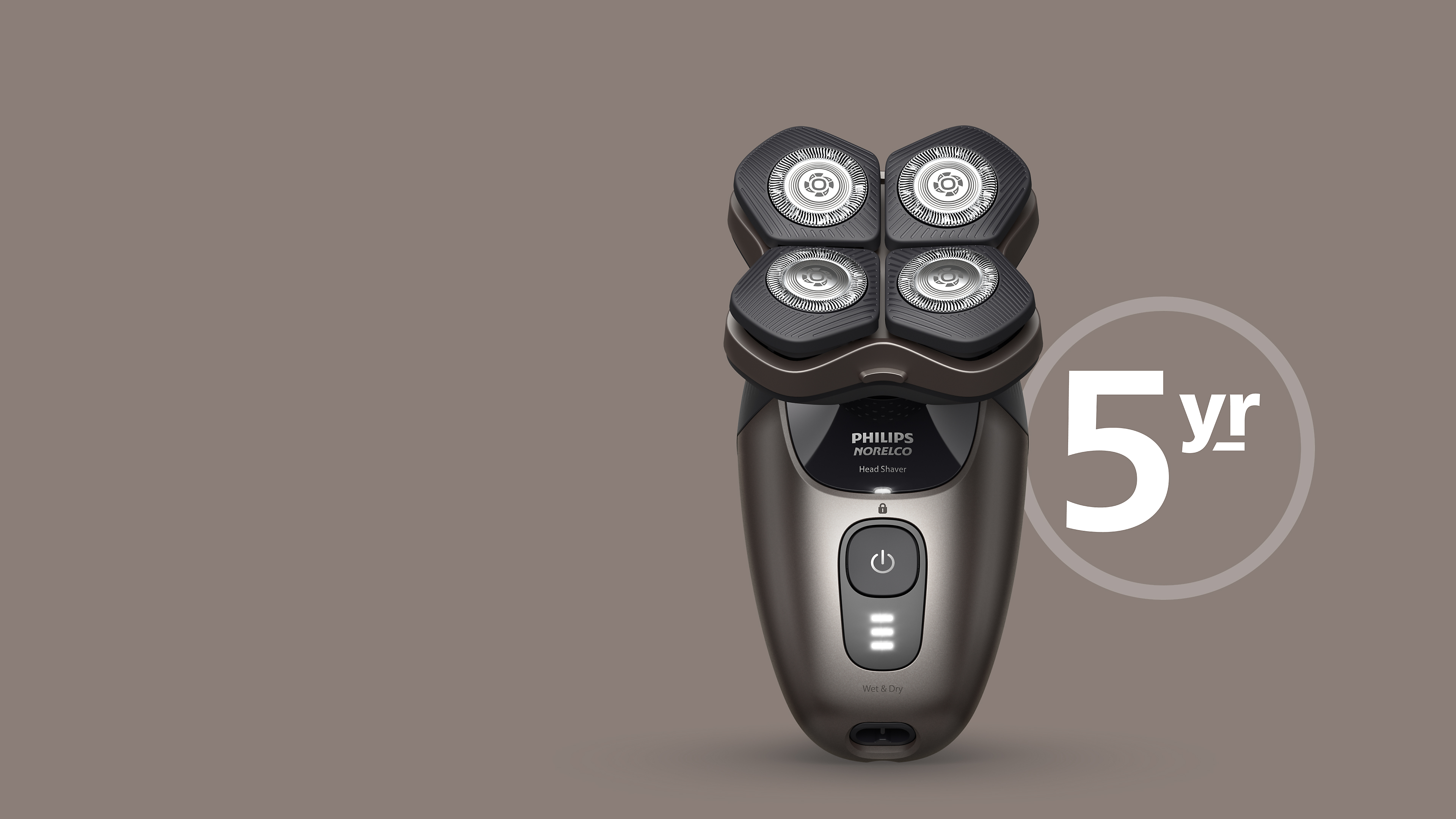 Philips Head Shaver, 5-year warranty[disclaimer:2]