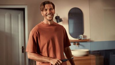 Man smiling
