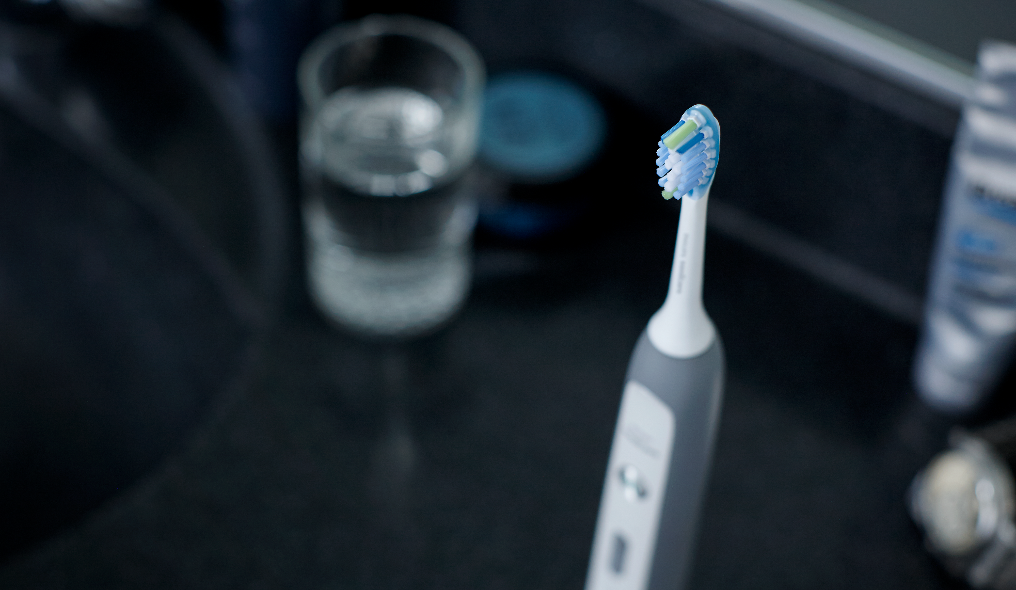 Različite glave četkica za zube izbliza