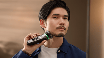Man shaving