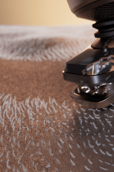 Un primer plano de una afeitadora