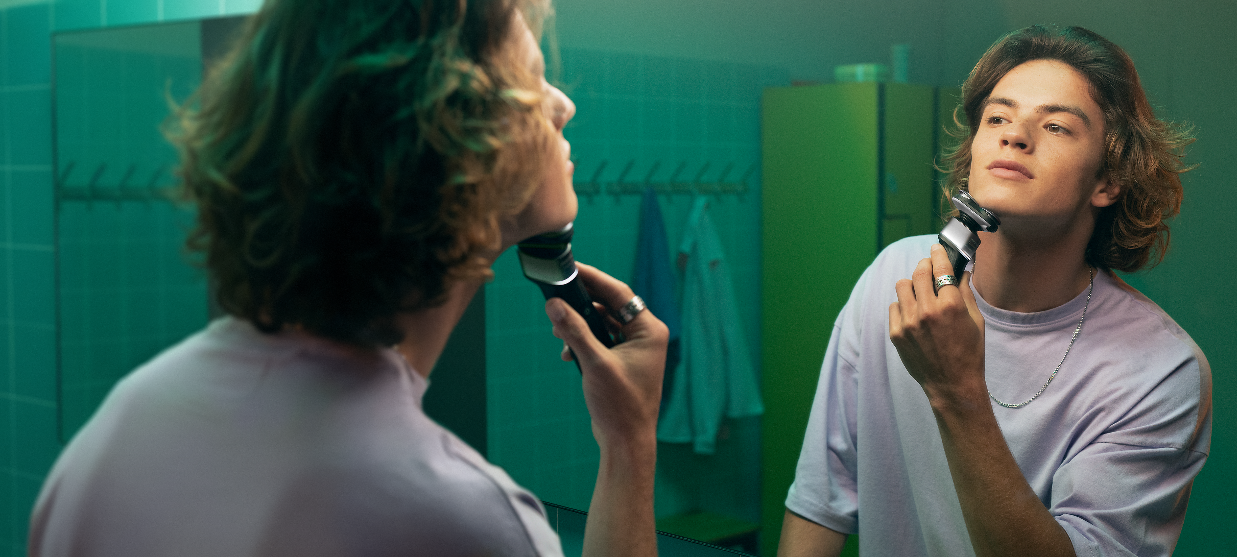 Wet & dry electric shaver banner
