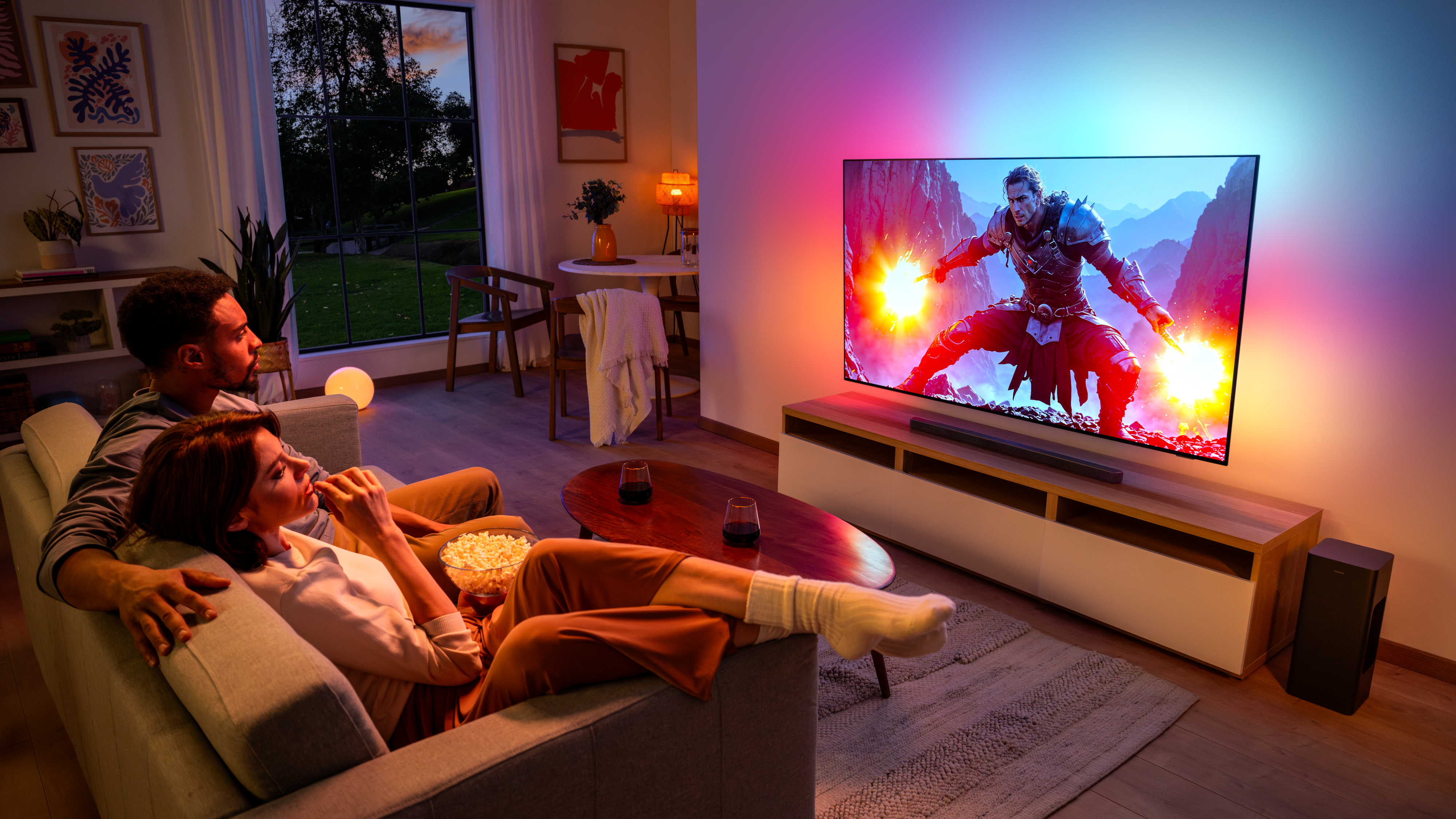 Τα ζευγάρια βλέπουν τηλεόραση