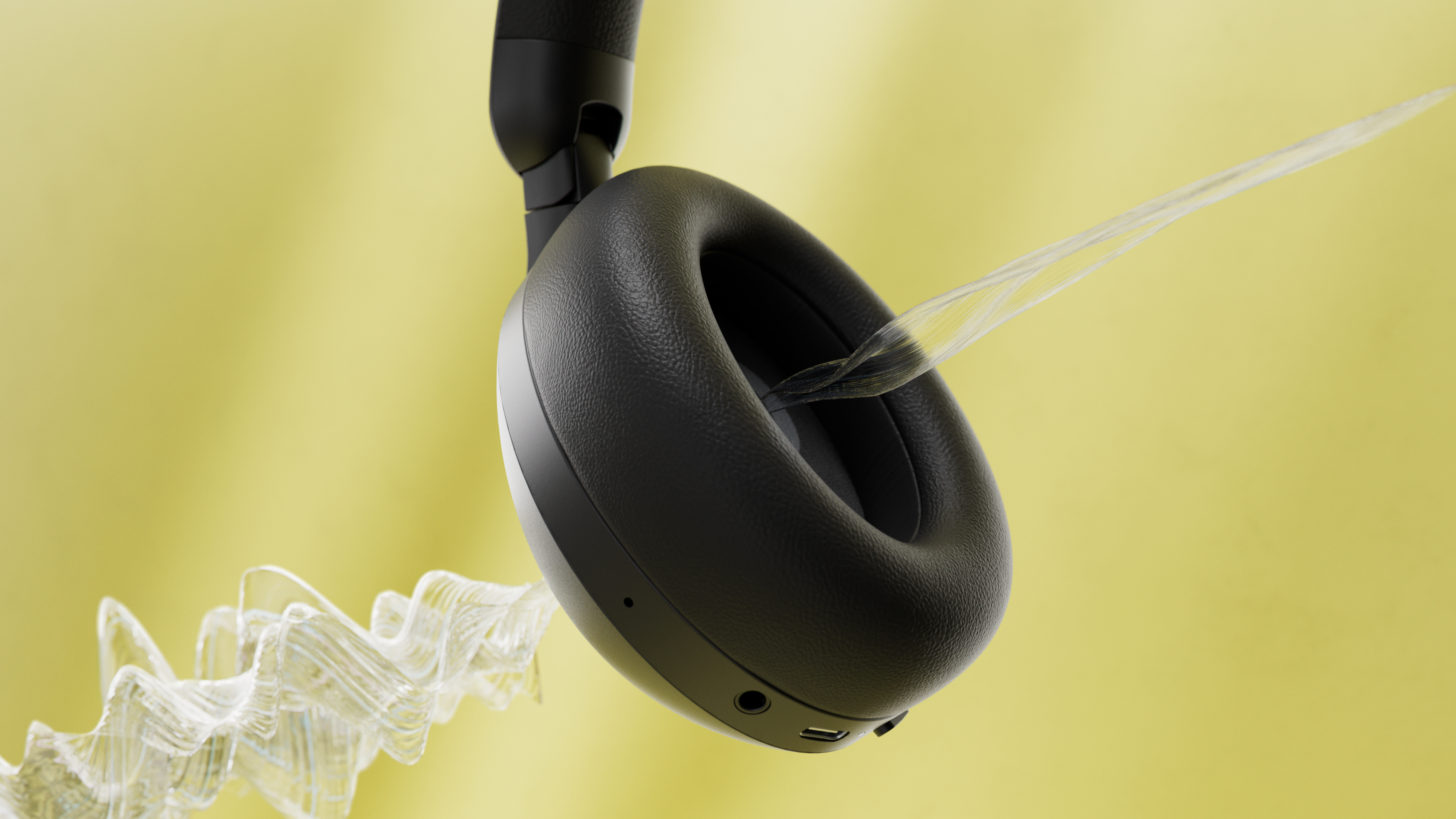 Žena s Philips slúchadlami na potlačenie hluku v meste