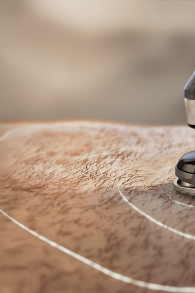 Krupni plan brijača