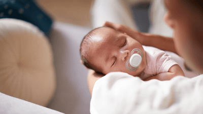 Sleeping baby with peaceful expression