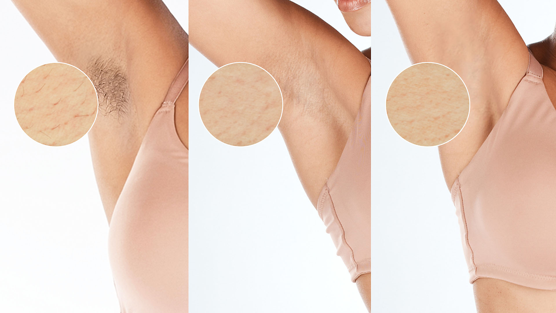 mujeres desmaquillándose las axilas