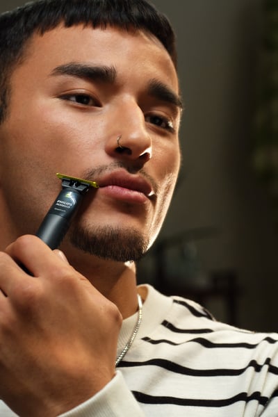 Man shaving