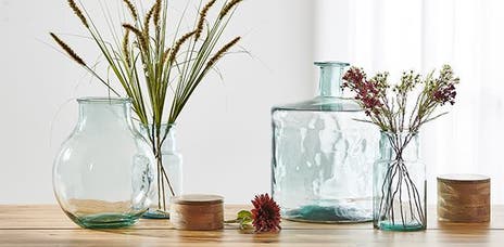 Vazen uit gerecycleerd glas CASA