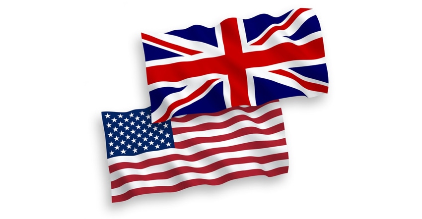 flags of Britain and United States on white background_FDS_epic11