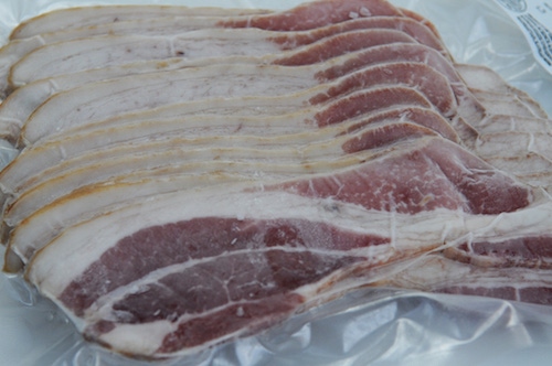 Adding antioxidant to bacon before freezing extends shelf life