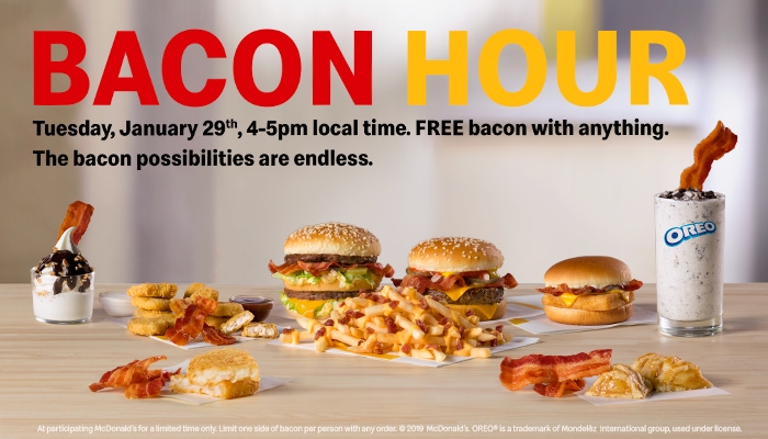 Is McDonald’s first-ever Bacon Hour behind belly rally?