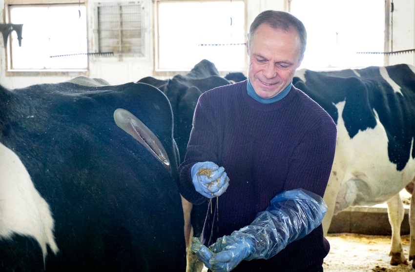 Researcher follows dairy cow carbon footprint from barn to field