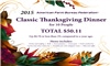 Thanksgiving dinner prices increase slightly