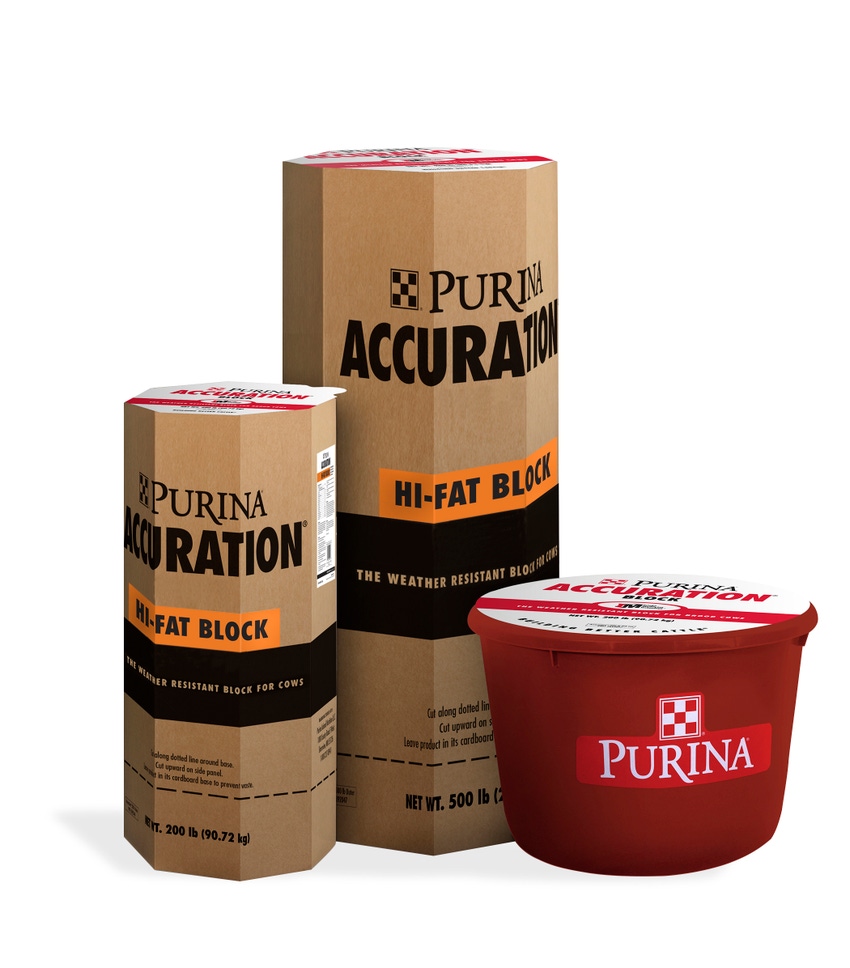 Purina Animal Nutrition introduces Accuration Hi-Fat Block